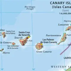 Mapa detallado de las Islas Canarias en España para tu viaje perfecto