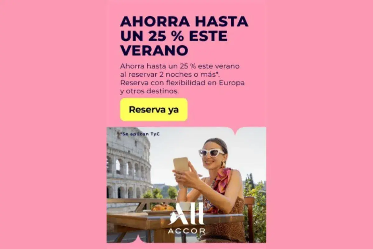 ¡Aprovecha ofertas de vacaciones en agosto! Ahorra hasta 25% reservando 2 noches o más en Europa y otros destinos. ¡Reserva ya!